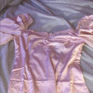 light pink silk dress